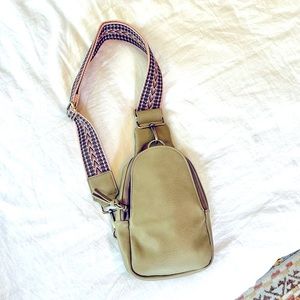 Anthropologie vegan leather Liberty crossbody bag